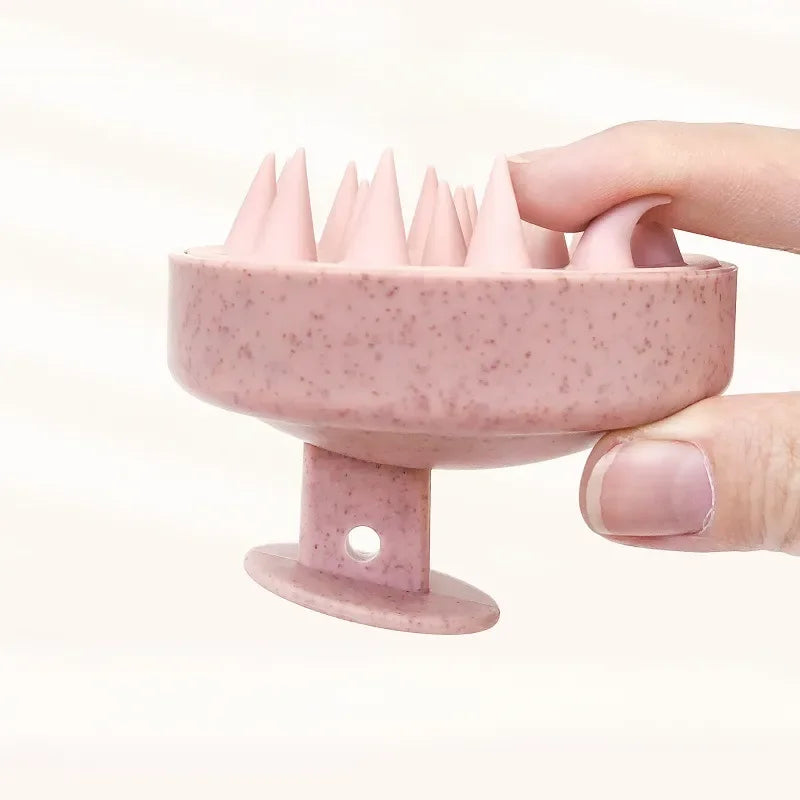 Escova Massageadora de Silicone para Couro Cabeludo – Limpeza Profunda e Relaxamento Diário