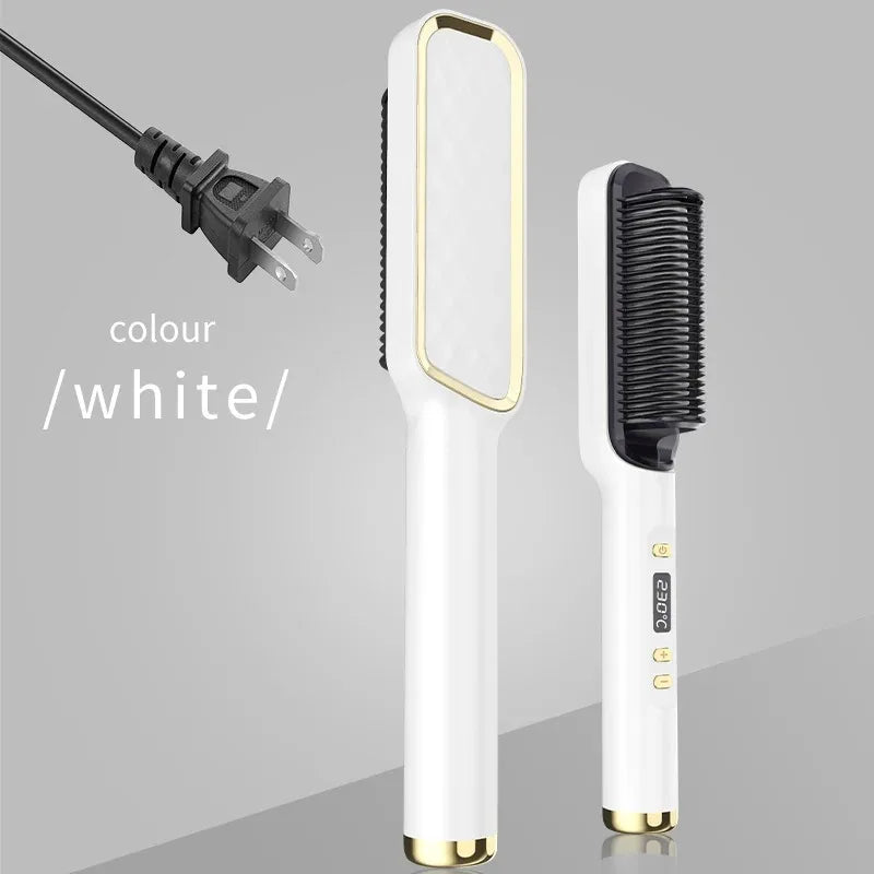 Pente Alisador Elétrico DUTRIEUX – Cabelos Lisos em Minutos | LED, Anti-Queimaduras, Bivolt