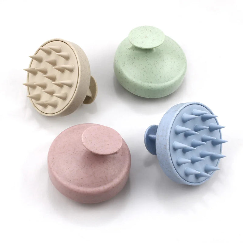 Escova Massageadora de Silicone para Couro Cabeludo – Limpeza Profunda e Relaxamento Diário