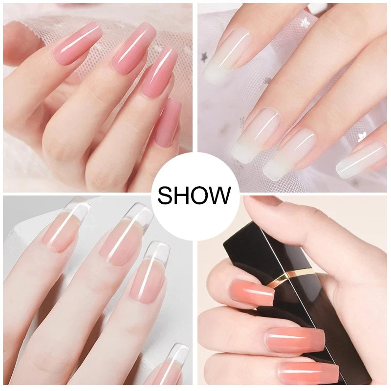 Kit Unhas em Gel Profissional com Cabine LED 36W – 10 Esmaltes + 4 Géis de Extensão | Nail Art Completo em Casa